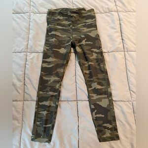 Athleta Green Camo Leggings